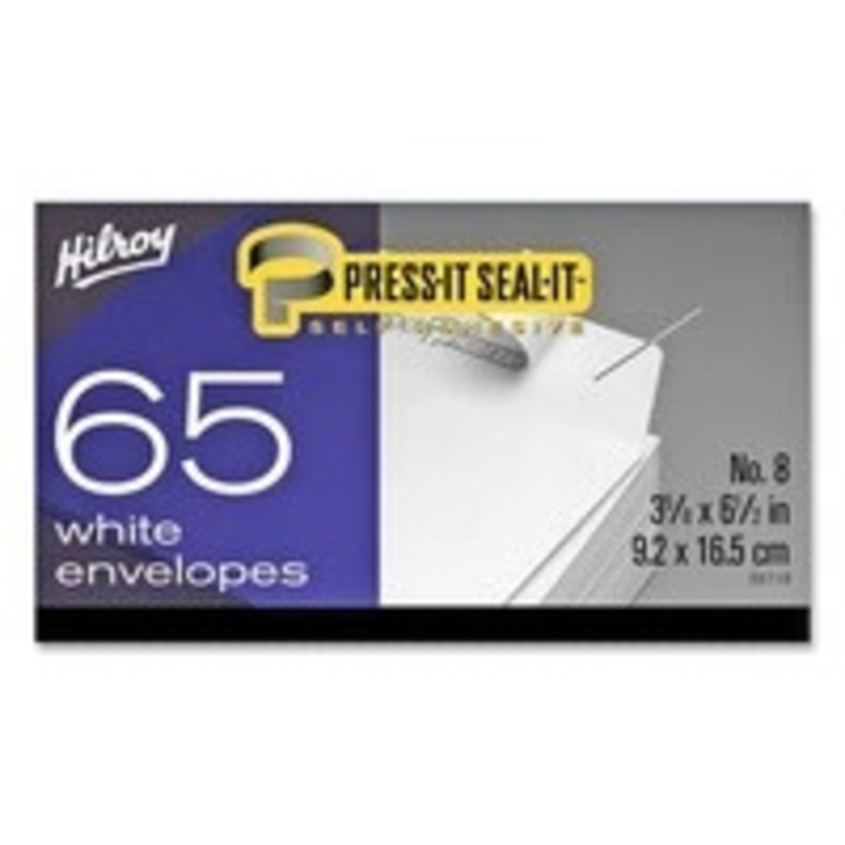 Hilroy ENVELOPE-PRESS-IT SEAL-IT #8 PLAIN, 65/BOX