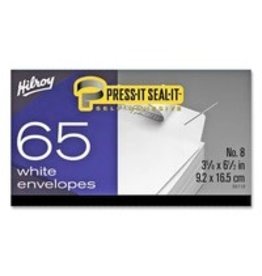 Hilroy ENVELOPE-PRESS-IT SEAL-IT #8 PLAIN, 65/BOX