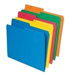 TOPS Products FILE FOLDER-LETTER 10.5 POINT REVERSIBLE, ASSORTED 25/PACK