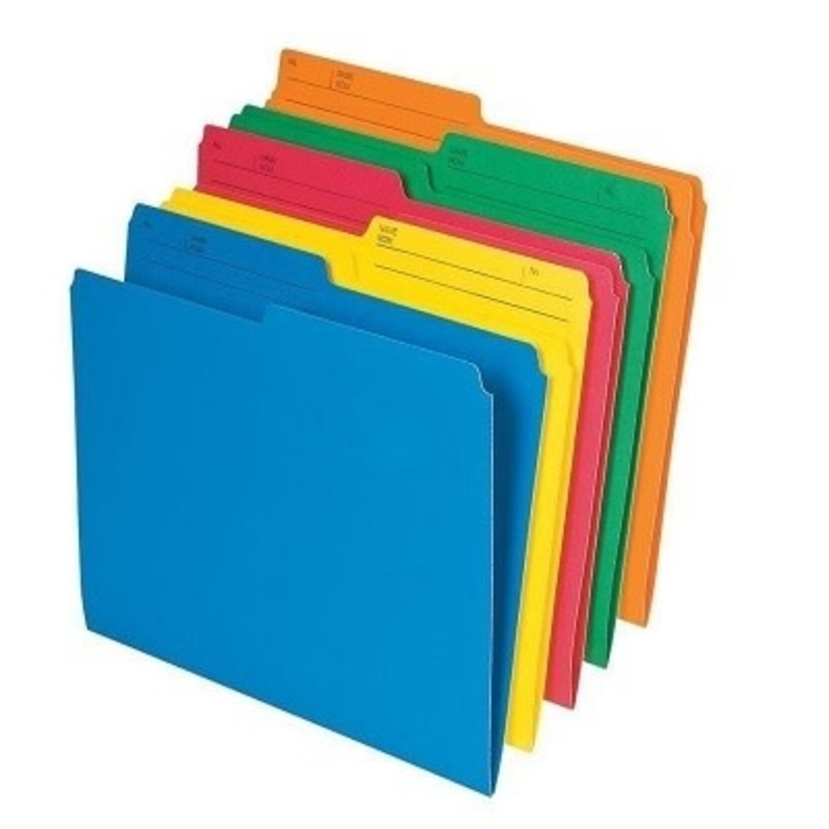 TOPS Products FILE FOLDER-LETTER 10.5 POINT REVERSIBLE, ASSORTED 25/PACK