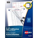 Avery LAMINATING SHEETS AVERY 9X12 SELF ADHESIVE 10/PACK