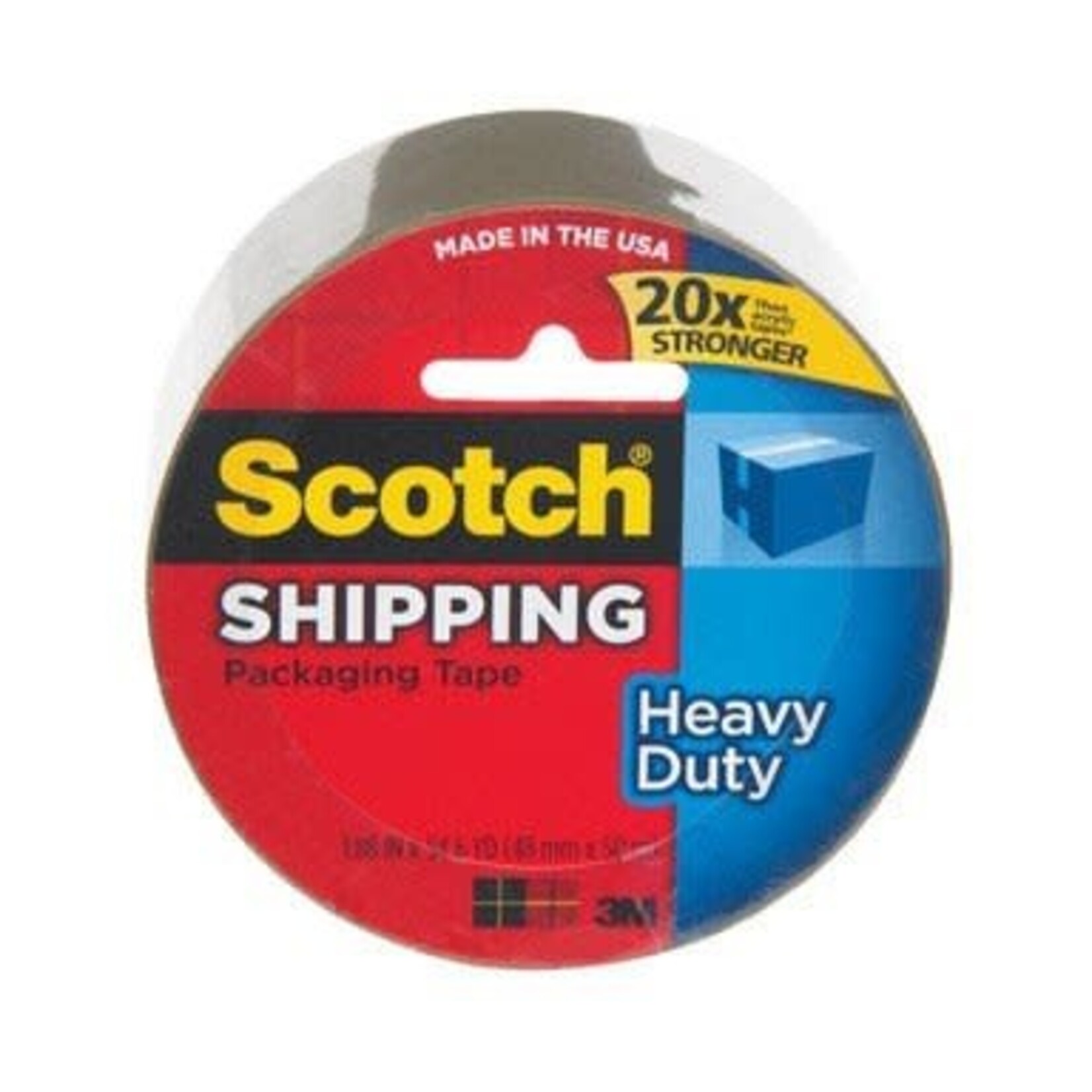 3M Scotch Heavy Duty Shipping Clear Packaging Tape - 1 Roll