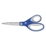 Acme United SCISSORS-KLEENEARTH 8'' STRAIGHT SOFT HANDLE, BLUE