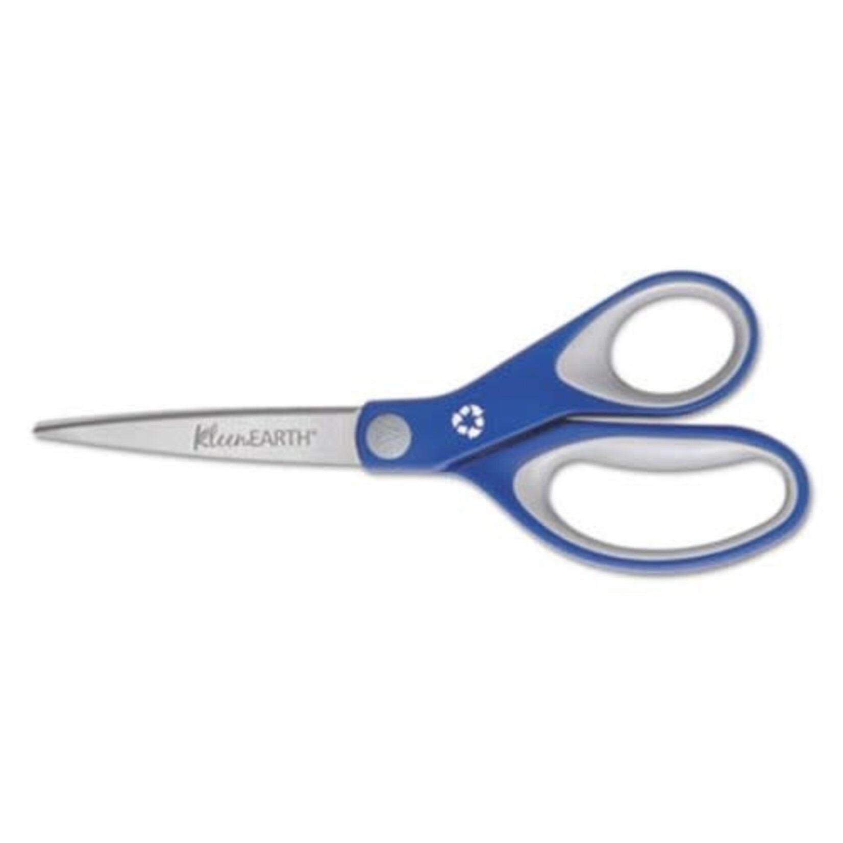 Acme United SCISSORS-KLEENEARTH 8'' STRAIGHT SOFT HANDLE, BLUE