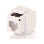 C2G LEGRAND AV CAT3 RJ12 KEYSTONE JACK WHT