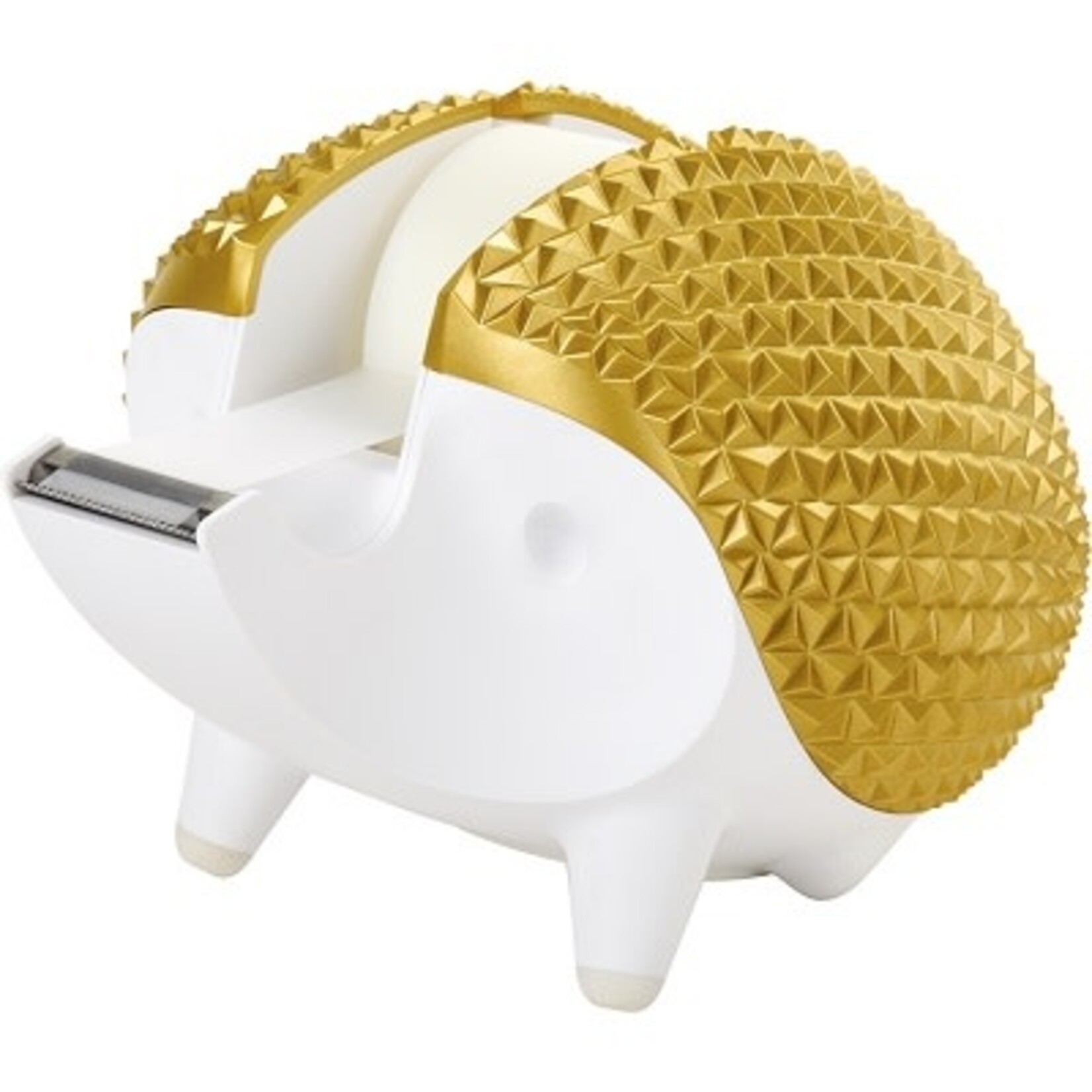 Scotch HEDGEHOG, WHITE/GOLD SCOTCH TAPE DISPENSER - 1" (25.40 mm) Core
