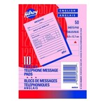 Hilroy MESSAGE PAD-3.5X5 PINK 50 SHEET, ENGLISH. 10/PACK