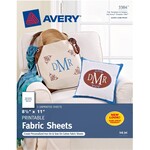 Avery Avery Printable Fabric, 8-1/2 x 11 , Inkjet Printers, 5 Sheets, 3384