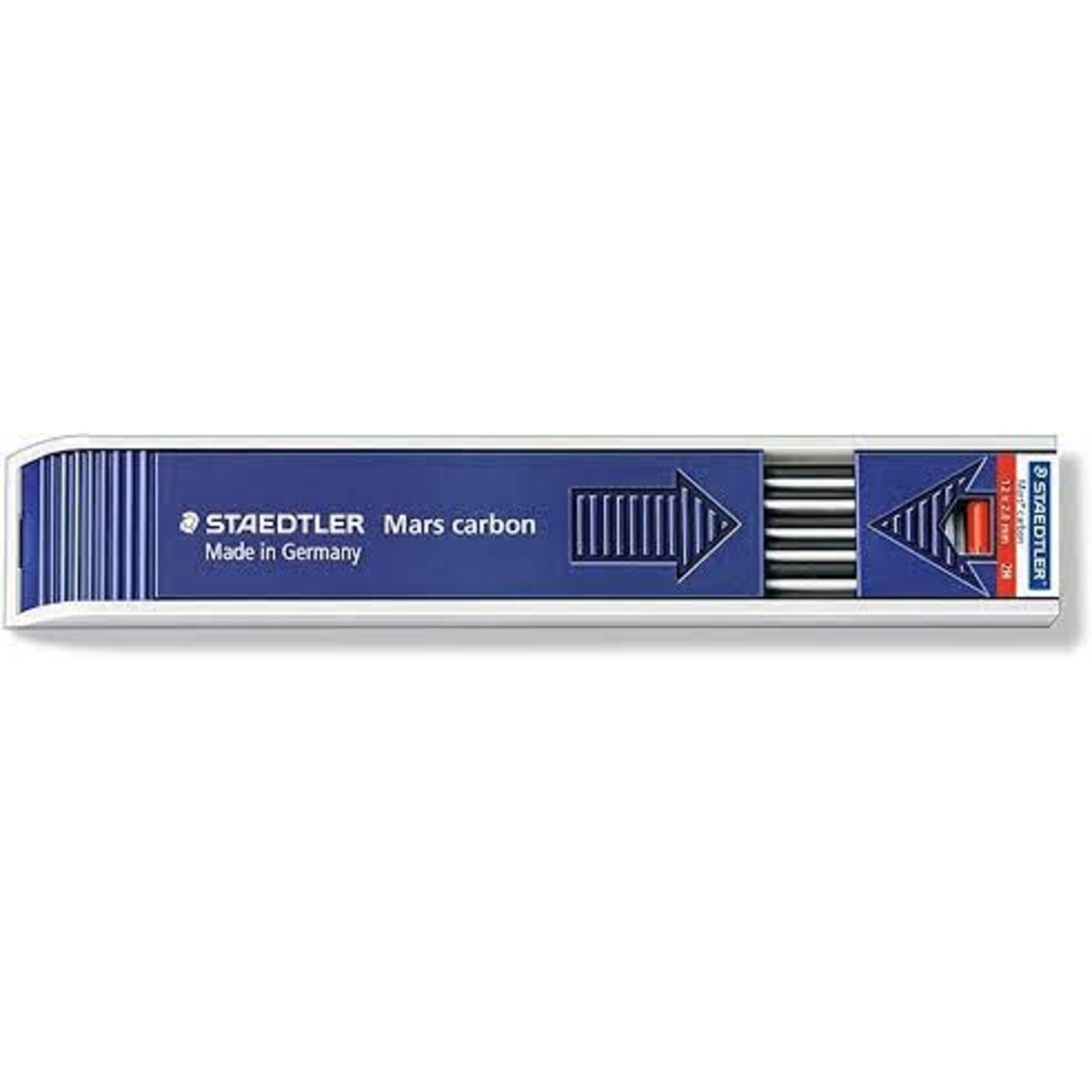 STAEDTLER Staedtler Mars Lumograph Drawing Leads - 2H - Graphite Black - 12 / Pack
