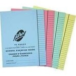 Hilroy EXERCISE BOOK-STITCHED 9-1/8X7-1/8 1/2 PLAIN/1/2  RBBR LINED