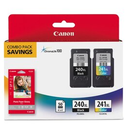 Canon INKJET CARTRIDGES-CANON #PG240XL/CL241XL HIGH YIELD WITH PAPER