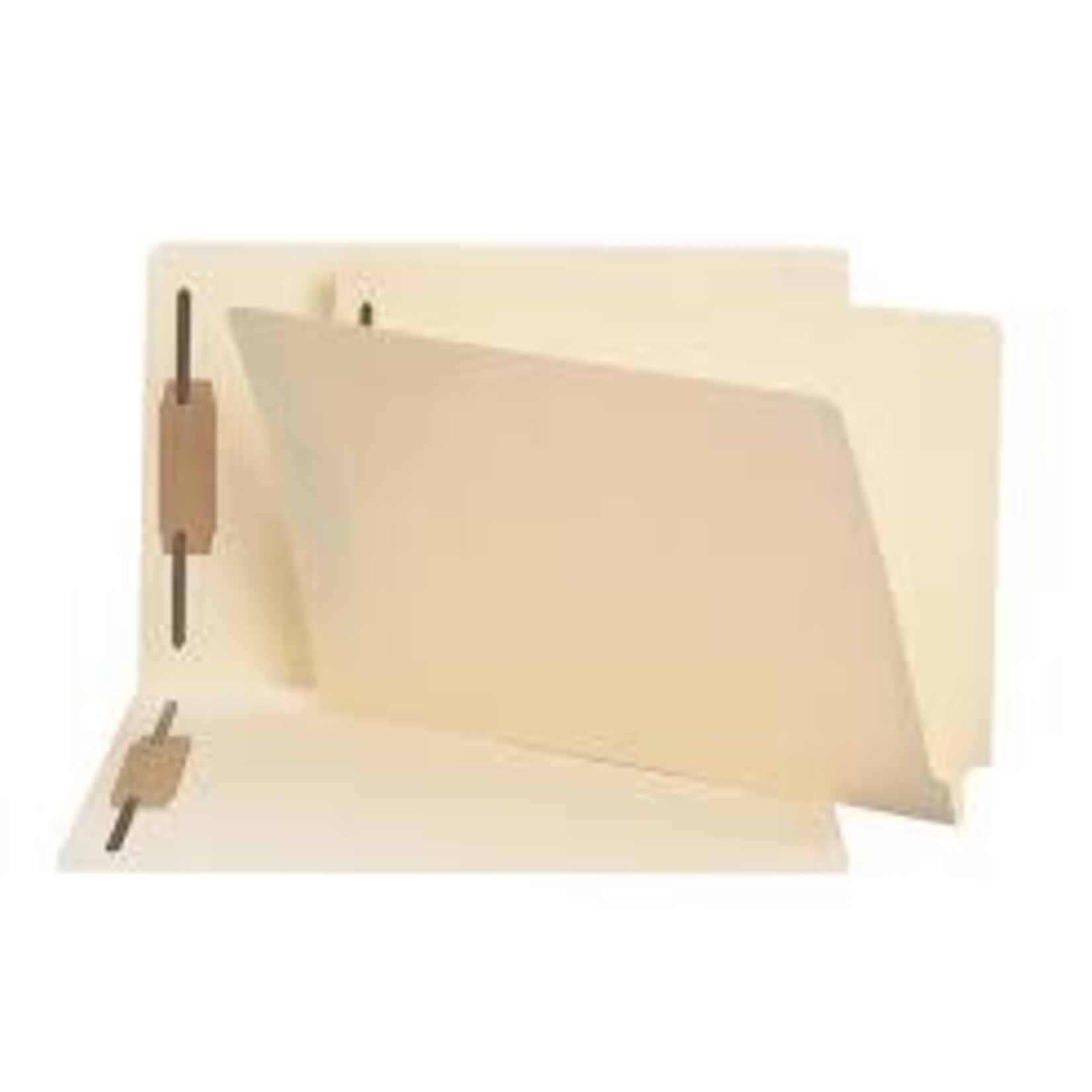Smead Smead Fastener Folders with Shelf-Master Reinforced Tab, 2 Fasteners, Manila, Legal 50/Box
