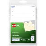 Avery LABELS-FILE FOLDER PERMANENT 3-1/2X5/8'' WHITE 70/PK