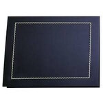 St. James Classic Certificate Holders, Navy Linen, Gold Foil, 5 Pack