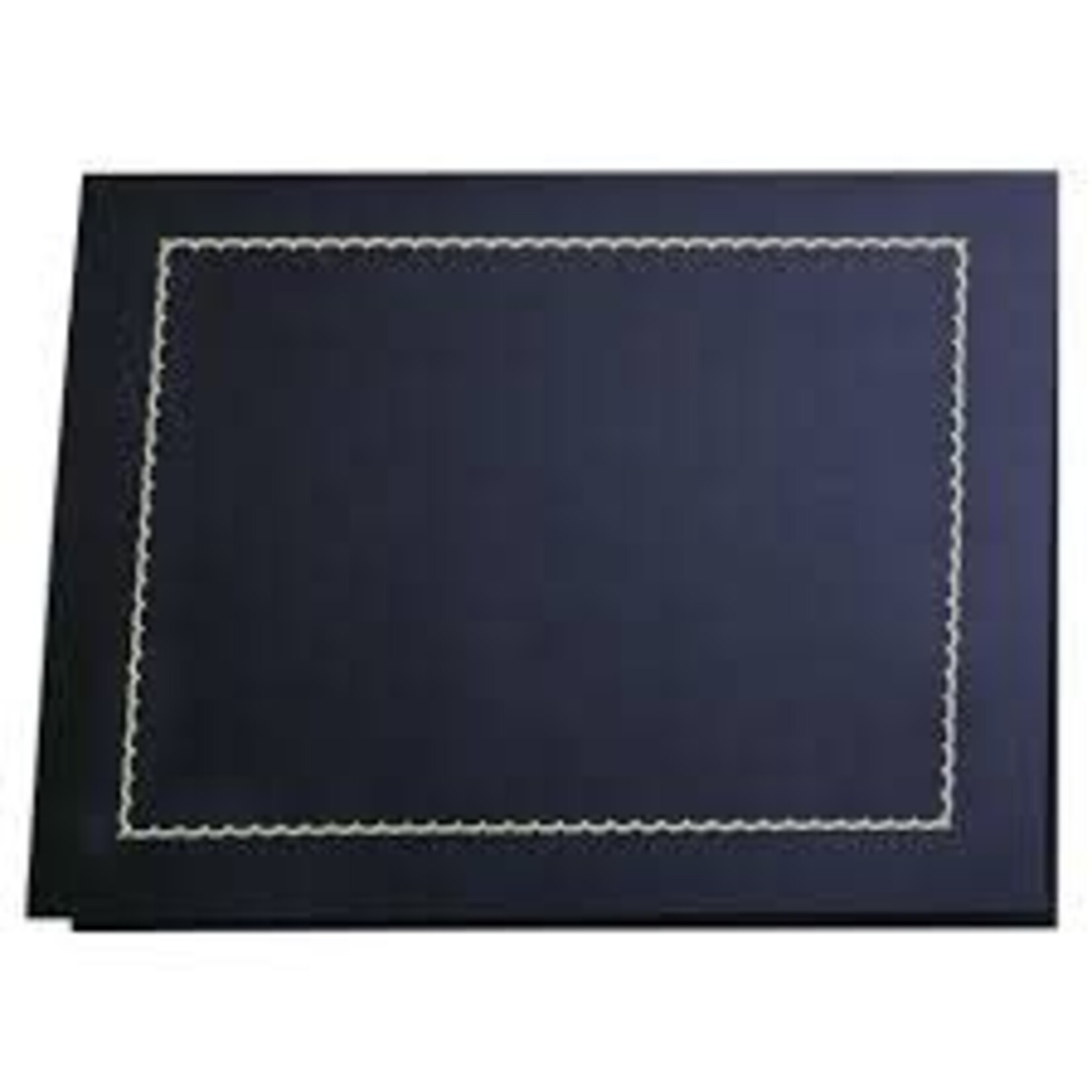 St. James Classic Certificate Holders, Navy Linen, Gold Foil, 5 Pack
