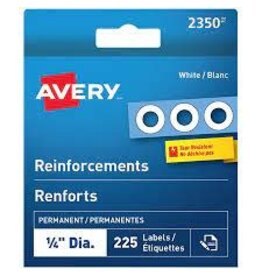 Avery REINFORCEMENTS-PERMANENT WHITE 225/BOX 2350