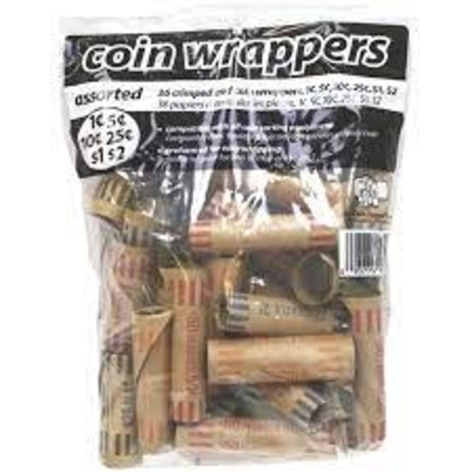 Royal Sovereign COIN WRAPPERS-PAPER PREFORMED ASSORTED, 36/PACK  -17036