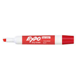 Expo MARKER-DRY ERASE, EXPO LOW ODOUR, CHISEL RED, SINGLE