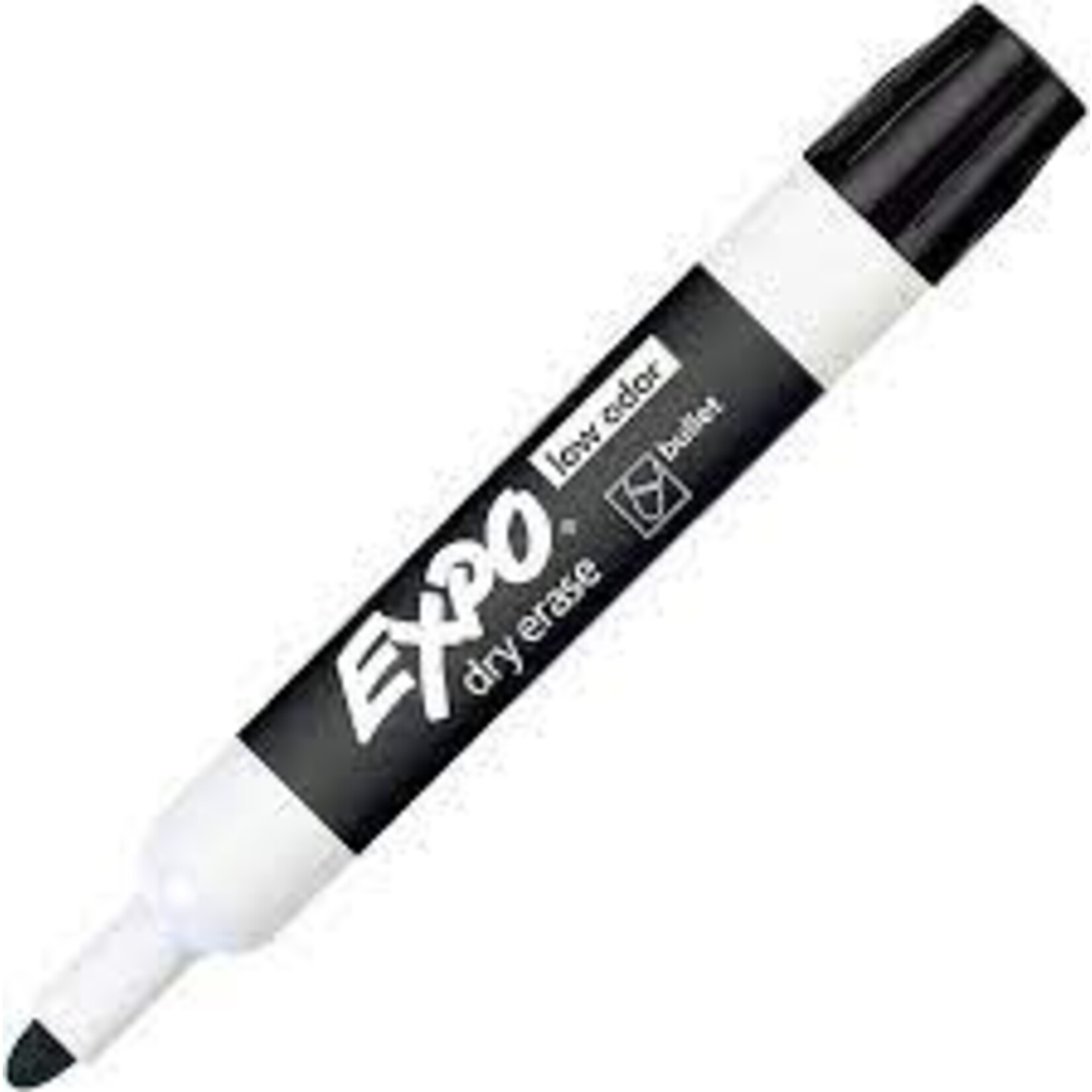 Expo MARKER-DRY ERASE, EXPO LOW ODOUR, CHISEL BLACK, SINGLE