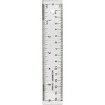 Acme United Office Desk Acrylic Ruler - 15.24 cm Length - Metric, Clear