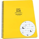Rite in the Rain Rite in the Rain All-Weather Side-Spiral Notebook, 8 1/2" x 11", Yellow Cover, Universal Pattern (No. 373-MX)