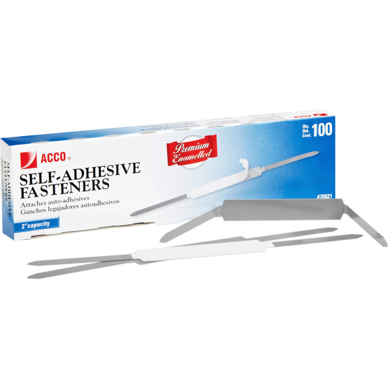 ACCO Brands PAPER FASTENER-2" SELF-ADHESIVE 2.75" CENTRE