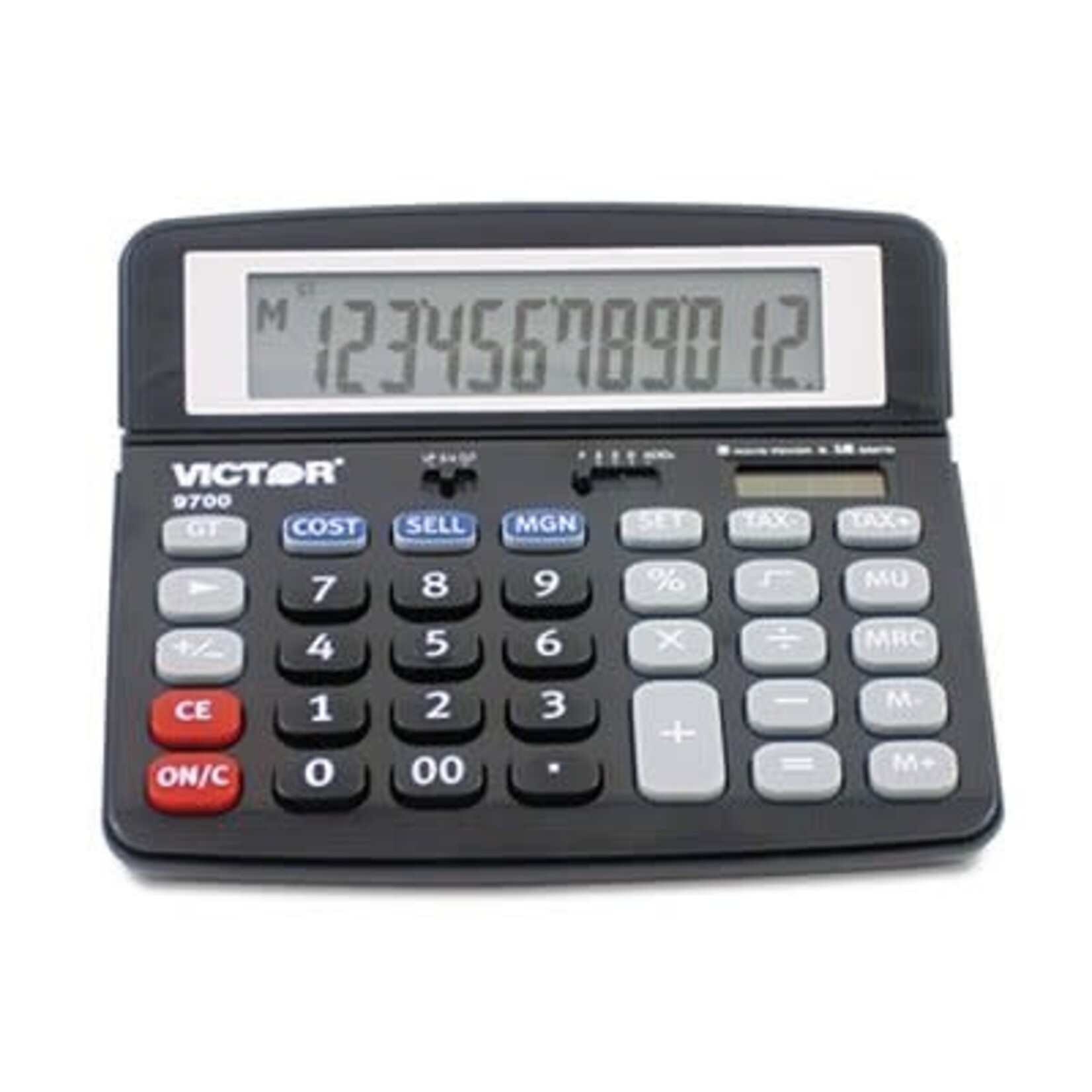 Victor Technology CALCULATOR-DESKTOP SOLAR/BATTERY 12 DIGIT COST/SELL VICTOR 9700