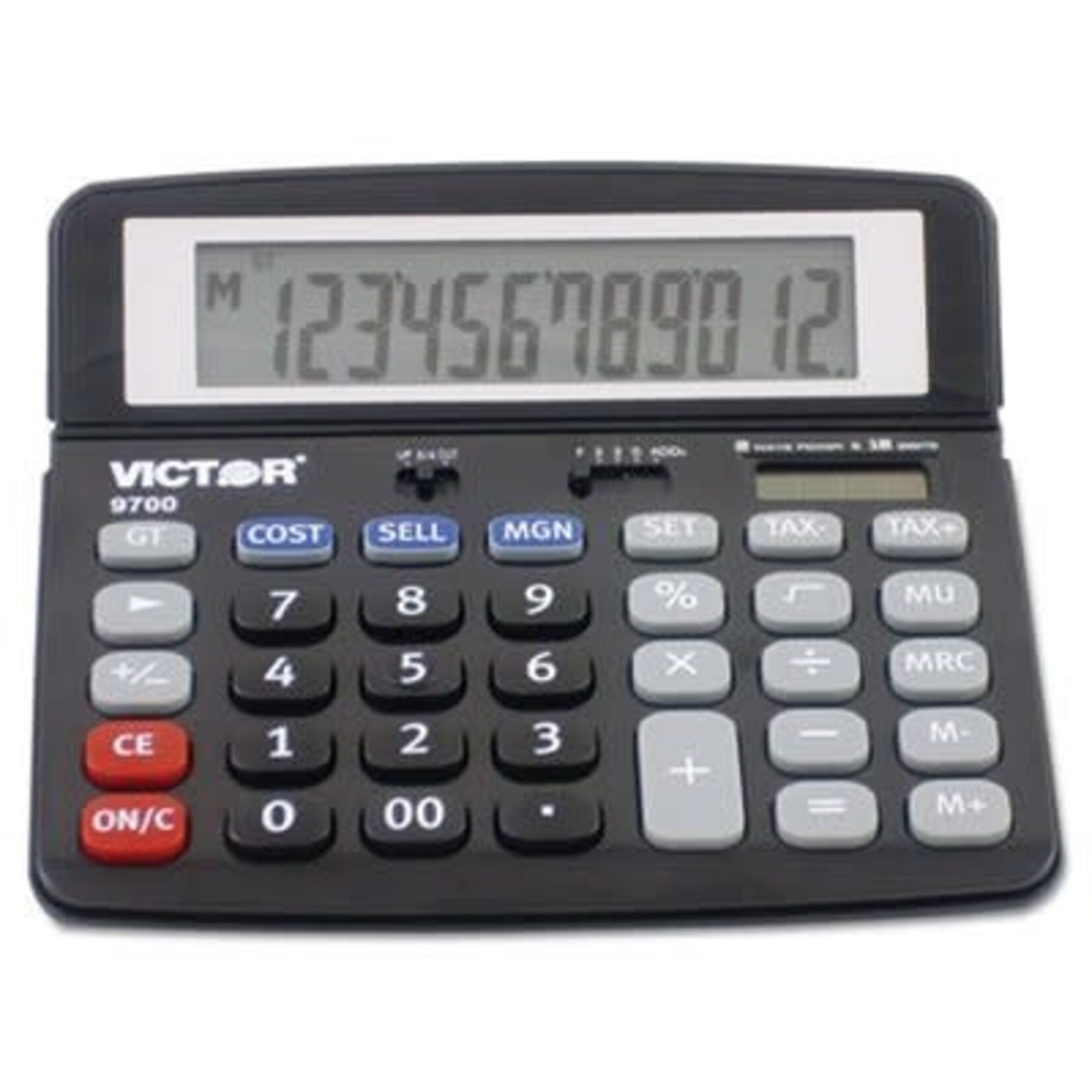 Victor Technology CALCULATOR-DESKTOP SOLAR/BATTERY 12 DIGIT COST/SELL VICTOR 9700