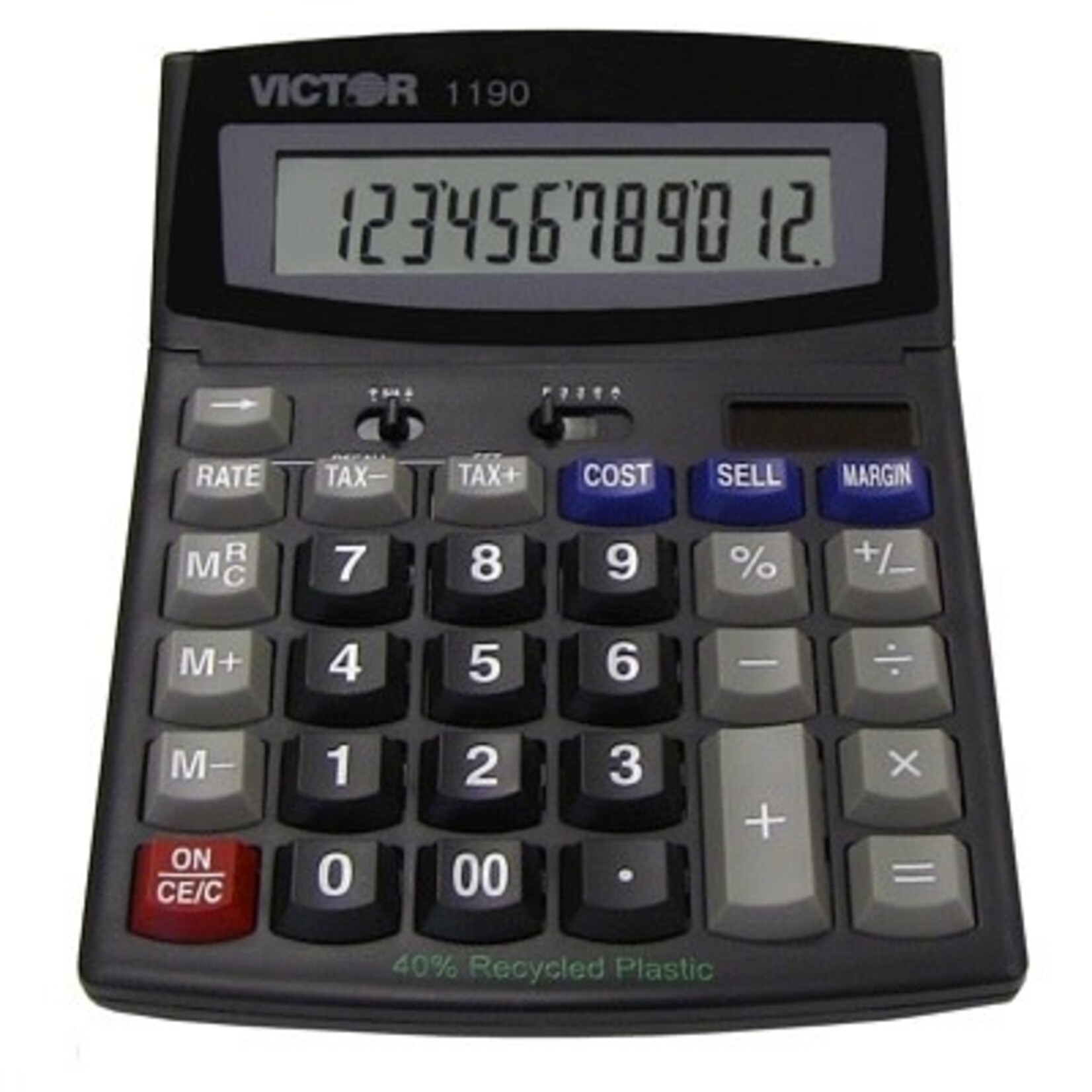 Victor Technology CALCULATOR-DESKTOP SOLAR/BATTERY 12-DIGIT COST/SELL