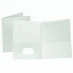 PORTFOLIO-TWIN POCKET, STANDARD, WHITE 25/BX