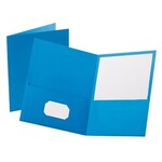 PORTFOLIO-TWIN POCKET, STANDARD, LIGHT BLUE 25/BX