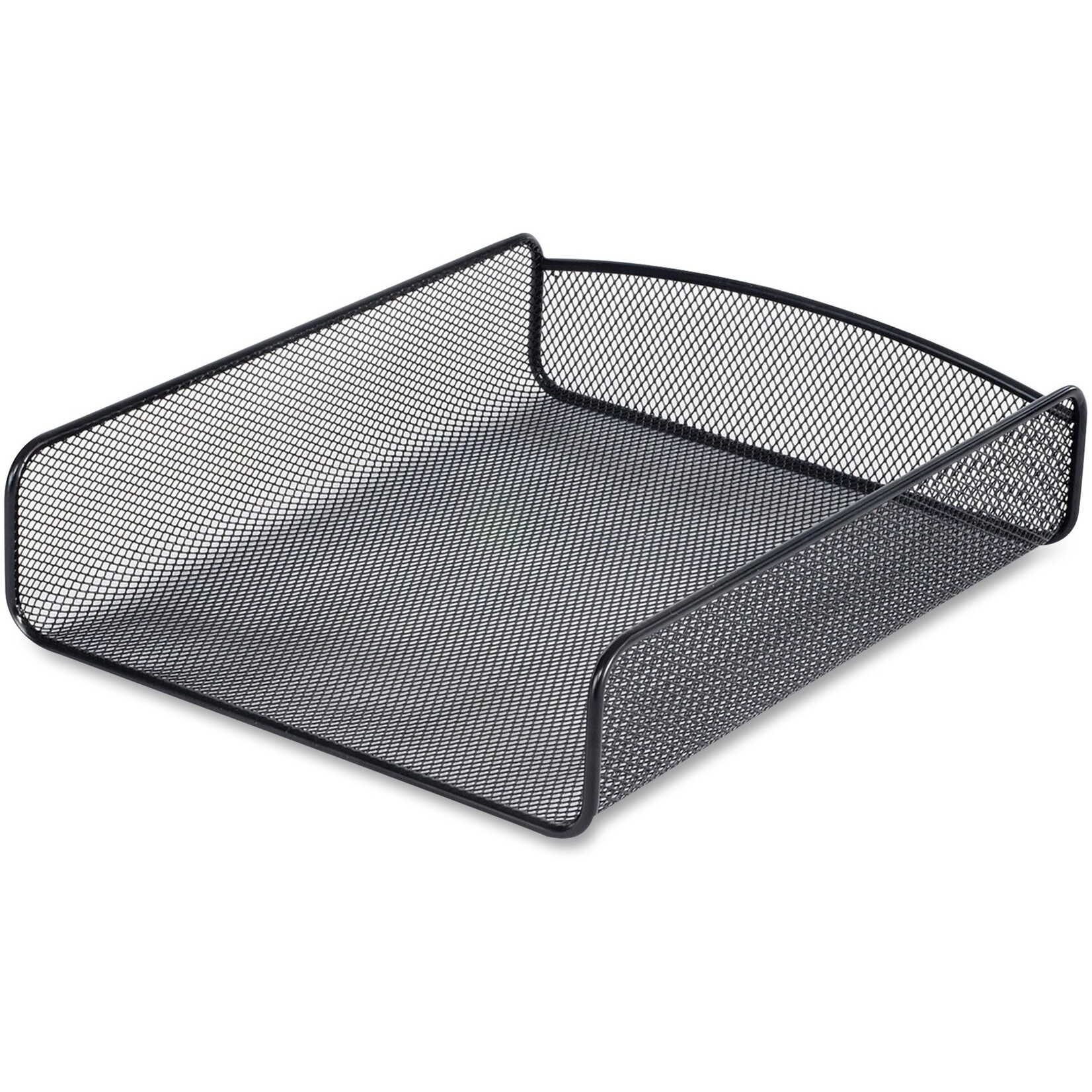 Safco Products DESK TRAY-MESH, LETTER FRONT LOAD, BLACK