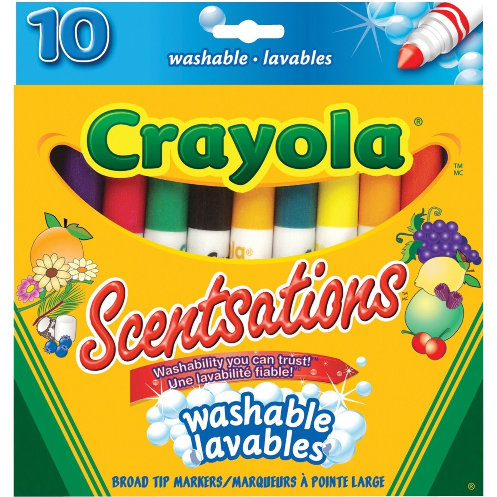 Crayola Crayola Scentsations Broad Tip Markers - 10/Pack