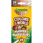Crayola Crayola Colours of the World Fine Markers - 24/Pack