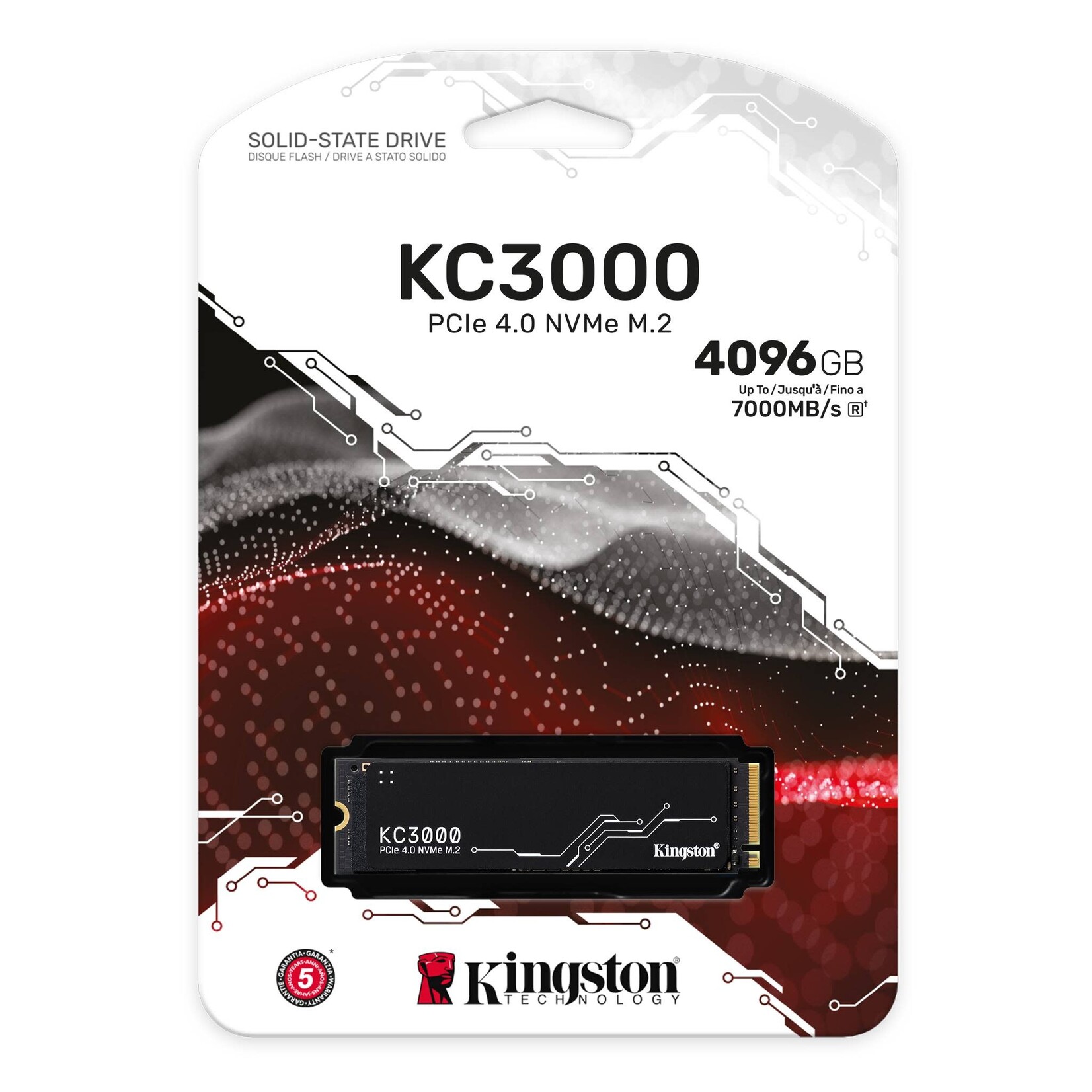 Kingston Kingston 4096GB KC3000 PCIe 4.0 NVMe M.2 SSD