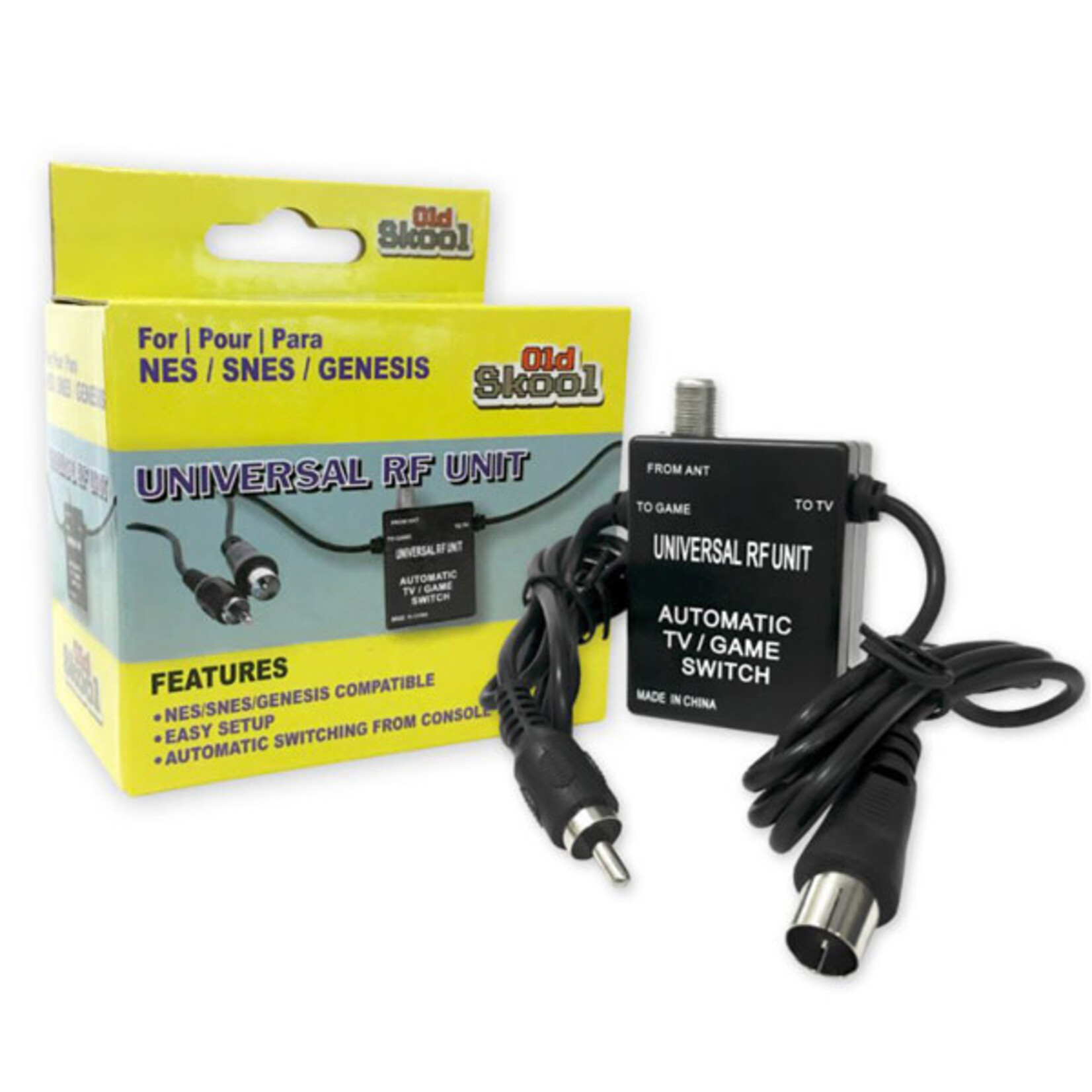 Nes/Snes/Gen Rf Adapter Universal [Old Skool]