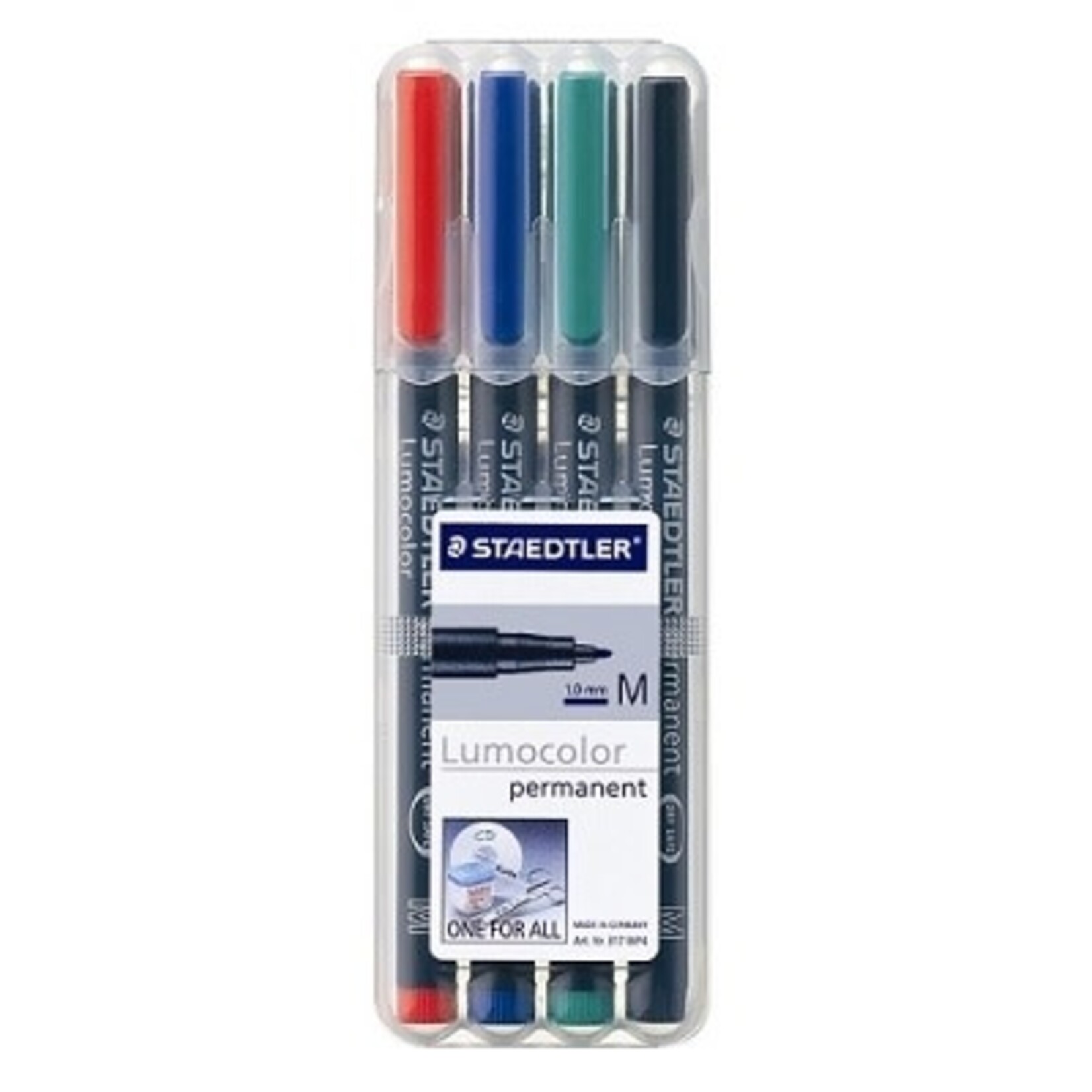 STAEDTLER PEN SET-LUMOCOLOR UNIVERSAL PERMANENT MEDIUM, 4-COLOUR