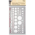Chartpak Circle/Identification Template - Circle, Square, Hexagon, Rectangle, Diamond, Directional Arrow