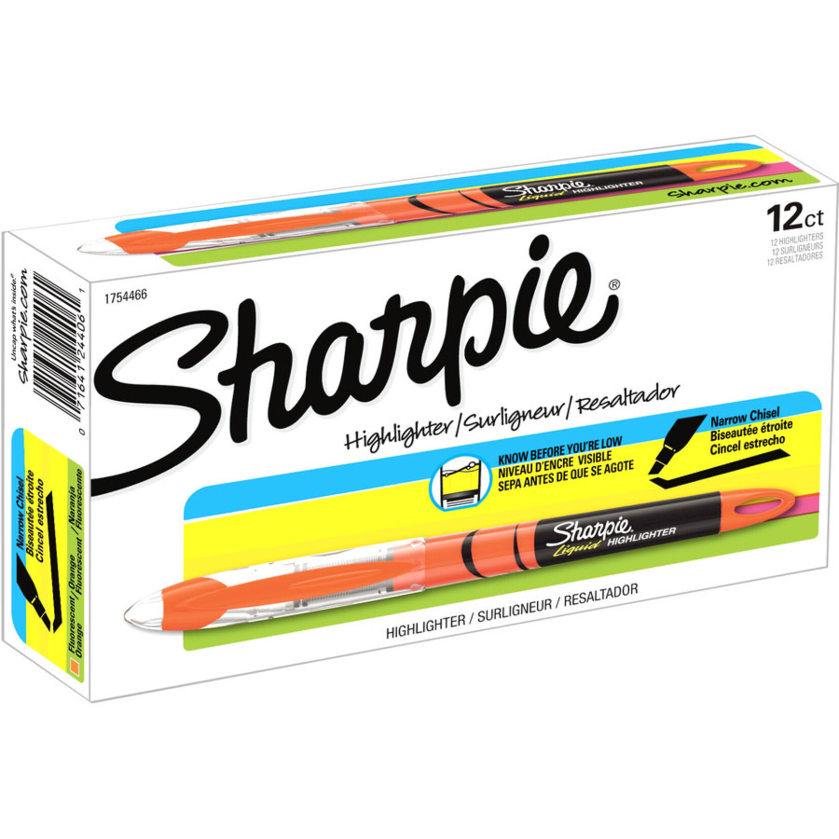 Sharpie SHARPIE LIQUID HIGHLIGHTER, FLUORESCENT ORANGE 12/BOX