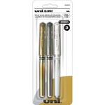 Uni-ball PEN-STICK, UNI GEL IMPACT 1.0MM GOLD/SILVER/WHITE 3/PACK