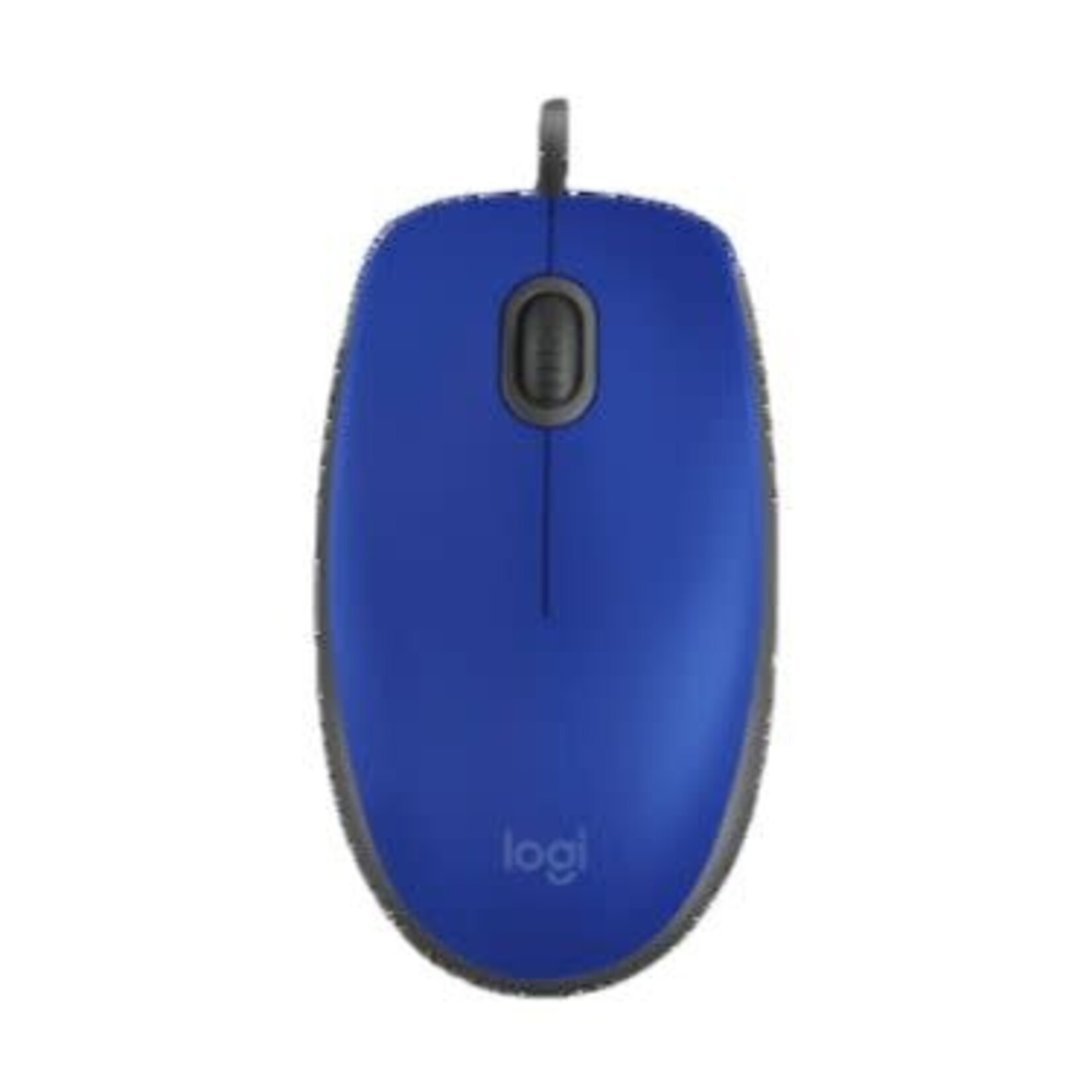 Logitech Mouse Wired M110 Silent Ambidextrous 3 Button - Blue