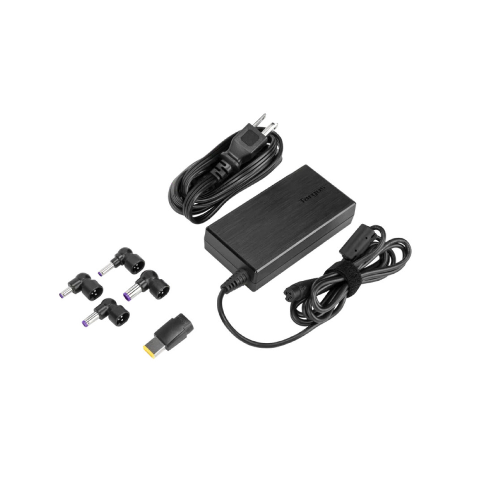 Targus Targus Universal Laptop Power Adapter 90W Semi Slim with 5 Laptop Tips – Black