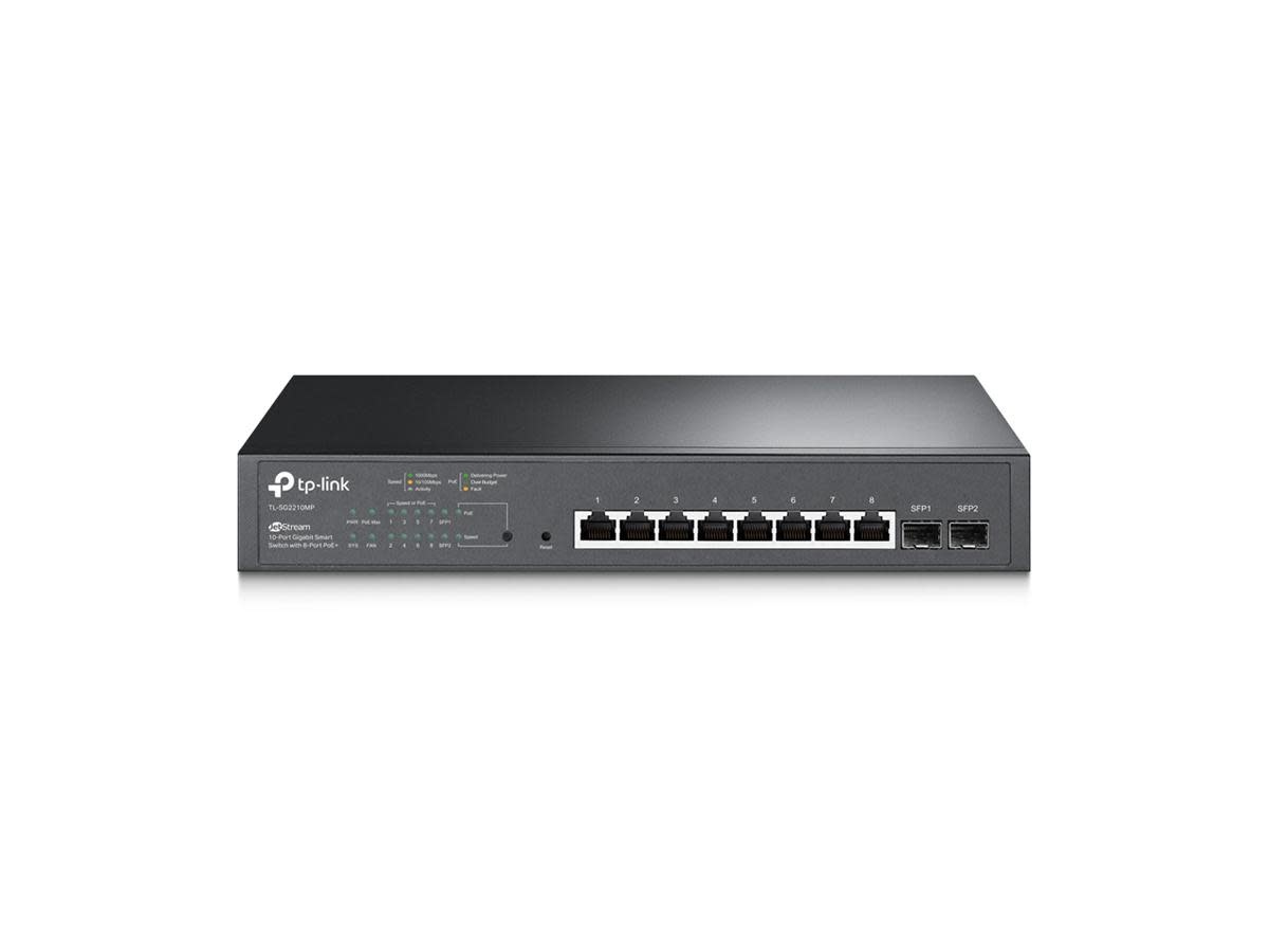 TP-Link TP-Link JetStream 10-Port Gigabit Smart Switch with 8-Port PoE+ ...