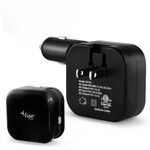 Fuse 2 in 1 Wall and Car Charger Foldable Prongs & Cigarette Lighter Adapter