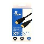 Xtech Xtech HDMI 8K Ultra High Speed Cable Male to Male Gold Plated Magno - 6ft - Black