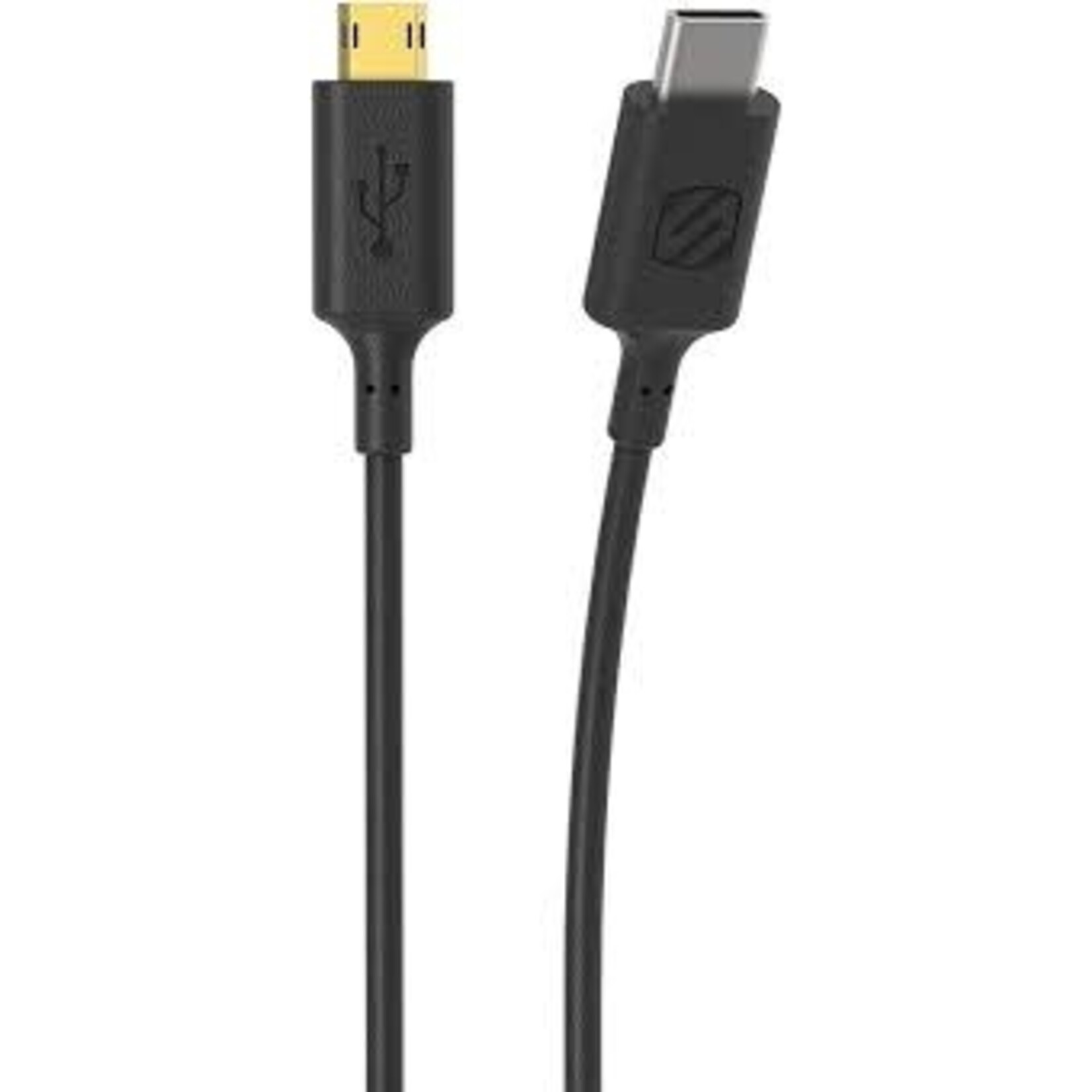 Scosche Scosche Charge & Sync USB-C to Micro USB Cable 3ft Black StrikeLINE