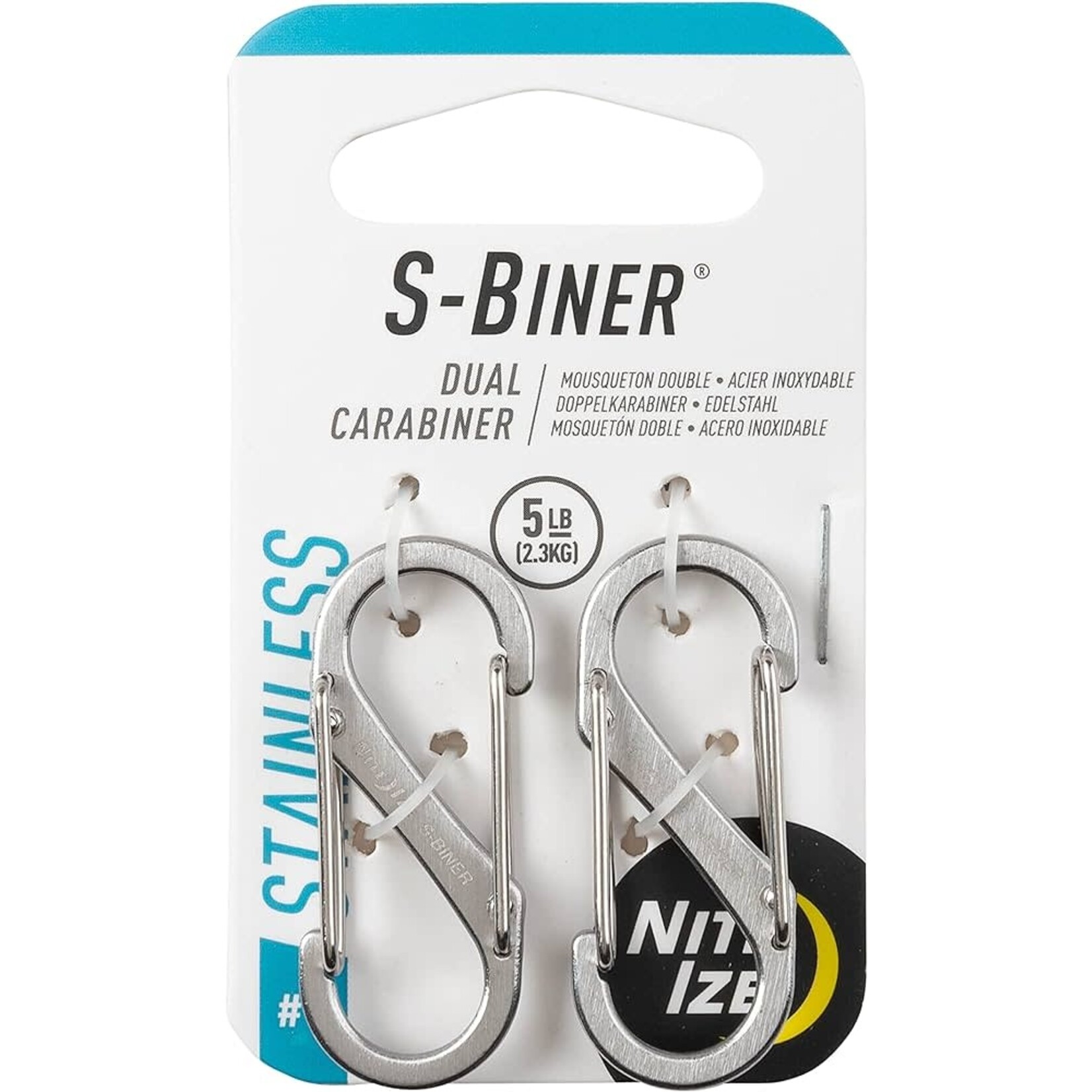 Nite Ize Nite Ize - S-Biner Dual Carabiner - Stainless - 2 Pack