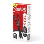 Sharpie PEN-RETRACTABLE, SHARPIE S-GEL, 1.0MM BLACK 12/BX