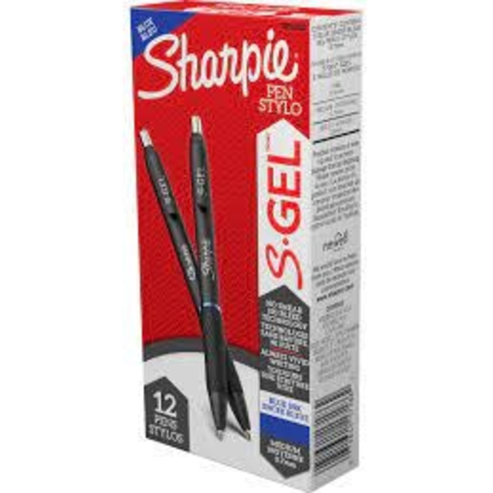 Sharpie PEN-RETRACTABLE, SHARPIE S-GEL, 0.7MM BLUE 12/BOX