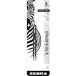 Zebra PEN REFILL-ZEBRA X-701, RETRACTABLE REFILL, MEDIUM, BLACK